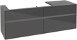 Villeroy & Boch Waschtischunterschrank Collaro C029 B0 1600 mm Glossy Grey mit Beleuchtung