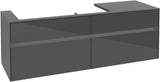 Villeroy & Boch Waschtischunterschrank Collaro C029 B0 1600 mm Glossy Grey mit Beleuchtung