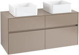 Villeroy & Boch Collaro Waschtischunterschrank 1200 mm Glossy White mit LED-Beleuchtung und 4 Auszügen