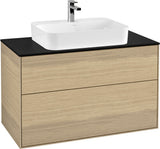 Villeroy & Boch Finion Waschbeckenunterschrank 1000 mm Glossy White mit LED-Beleuchtung