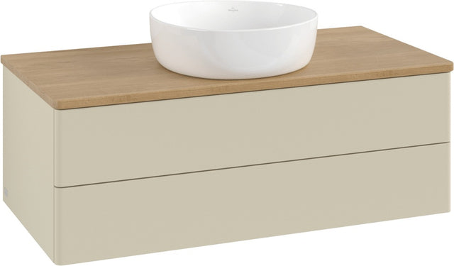 Villeroy & Boch Antao Waschtischunterschrank 1000 mm Silk Grey Matt mit 2 Auszügen