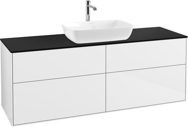 Villeroy & Boch Finion Waschbeckenunterschrank 1600 mm Glossy White Lacquer mit Beleuchtung