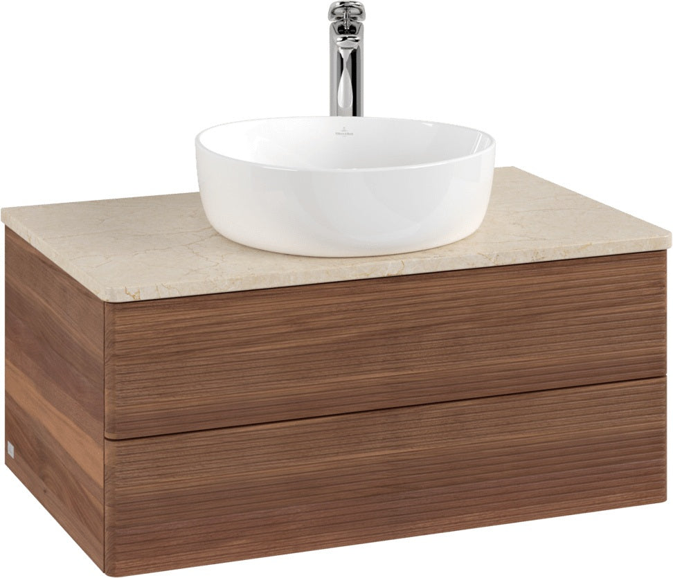 Villeroy & Boch Waschbeckenunterschrank Antao K19153 800x360x500mm Warm Walnut mit SoftClosing