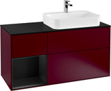 Villeroy & Boch Finion Waschbeckenunterschrank 1200 mm Glossy White Lacquer mit Beleuchtung