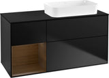 Villeroy & Boch Finion Waschtischunterschrank 120 cm Glossy White Lacquer mit Beleuchtung