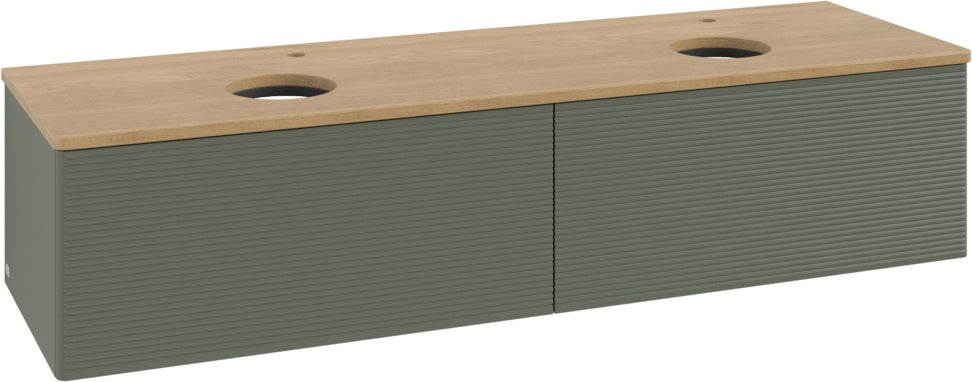Villeroy & Boch Antao Waschtischunterschrank 1600 mm Anthrazit Matt mit 2 Auszügen