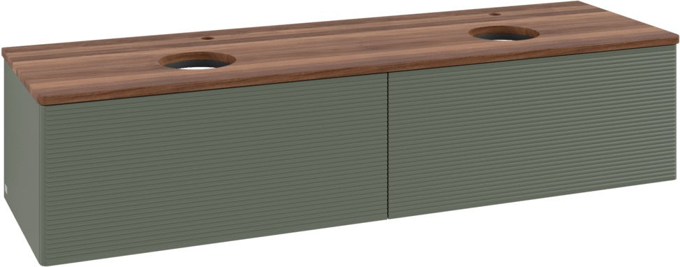 Villeroy & Boch Antao Waschtischunterschrank 1600 mm Anthrazit Matt mit 2 Auszügen