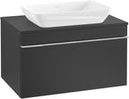 schwarz / Mitteldichte Faserplatte (MDF) / chrom