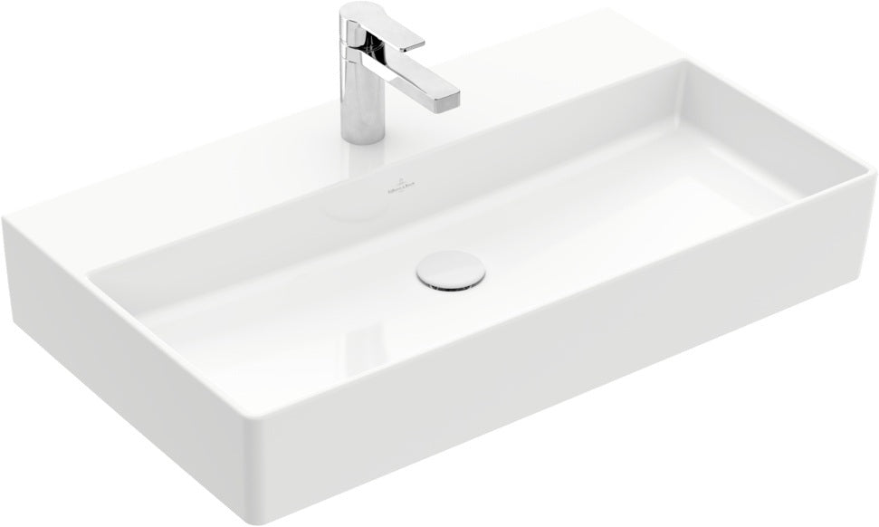 Villeroy & Boch Wandwaschbecken Memento 2.0 800 mm Weiß Alpin CeramicPlus – TitanCeram, rechteckig