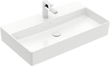 Villeroy & Boch Wandwaschbecken Memento 2.0 800 mm Weiß Alpin CeramicPlus – TitanCeram, rechteckig