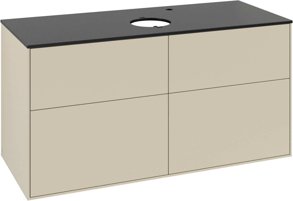 Villeroy & Boch Finion Waschtischunterschrank F91200GF 1200 mm Glossy White Lacquer mit 4 Auszügen