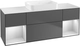 Villeroy & Boch Finion Waschtischunterschrank 1600 mm Glossy White Lacquer mit Beleuchtung