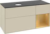 Villeroy & Boch Finion Waschtischunterschrank 1200 mm Glossy White Lacquer mit LED-Beleuchtung