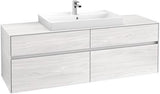 Villeroy & Boch Collaro Waschtischunterschrank 1600 mm mit LED-Beleuchtung und 4 Auszügen