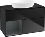Villeroy & Boch Waschtischunterschrank Finion FA12G 1000 mm Glossy White Lacquer mit Beleuchtung