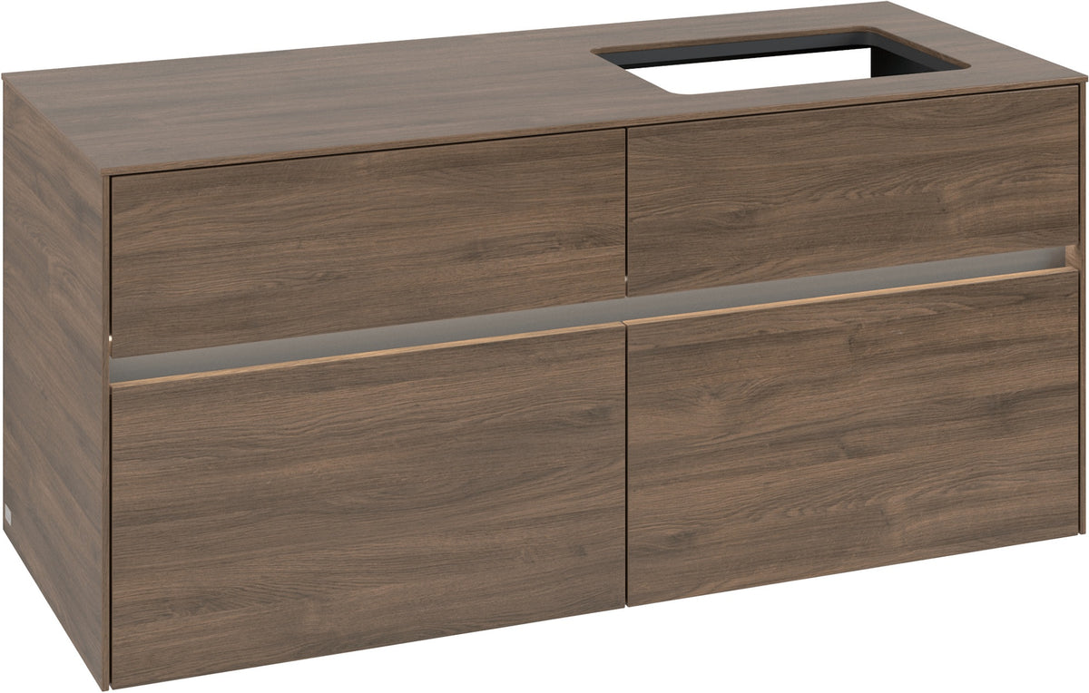 Villeroy & Boch Waschtischunterschrank Collaro C114 B0 1200 mm Arizona Oak mit Beleuchtung und SoftClosing