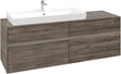 Villeroy & Boch Waschbeckenunterschrank Collaro C029 B0 1600 mm Stone Oak mit LED-Beleuchtung