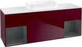 Villeroy & Boch Finion Waschtischunterschrank 1600 mm Glossy White Lacquer mit Beleuchtung