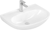 Villeroy & Boch O.novo Wandwaschbecken 600x460 mm Weiß Alpin – Ovale Form, 1 Hahnloch