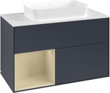 Villeroy & Boch Finion Waschtischunterschrank 1000 mm Glossy White Lacquer mit LED-Beleuchtung