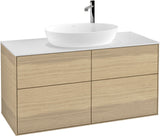 Villeroy & Boch Finion Waschtischunterschrank F91200GF 1200 mm Glossy White Lacquer mit 4 Auszügen