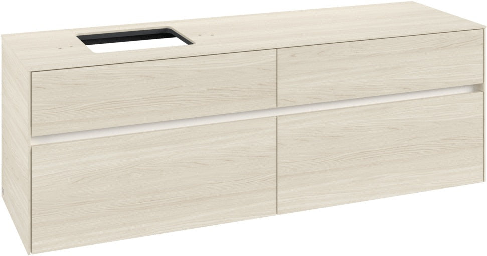 Villeroy & Boch Waschtischunterschrank Collaro C13500 1600 mm White Oak mit 4 Auszügen