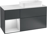 Villeroy & Boch Waschtischunterschrank Finion F271G 1200 mm Glossy White Lacquer mit Beleuchtung