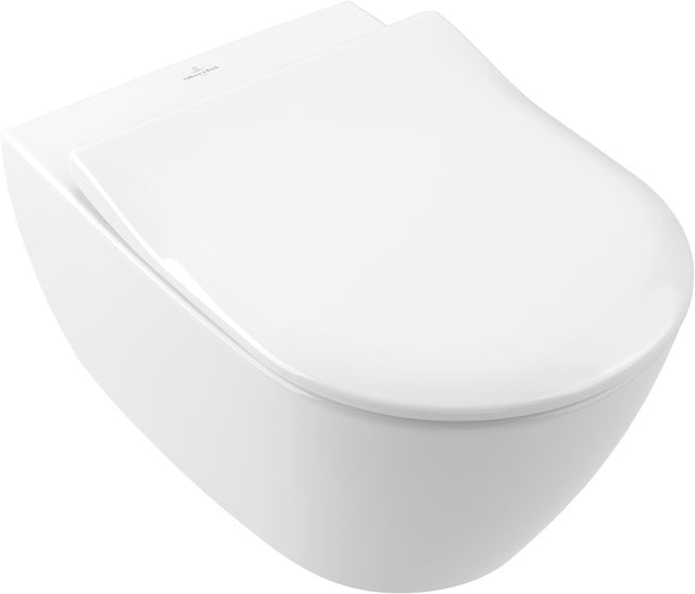 Villeroy & Boch Subway 2.0 WC-Set 5614R2 – spülrandloses Wand-WC mit DirectFlush & SoftClosing in Weiß Alpin