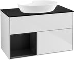 weiß / Mitteldichte Faserplatte (MDF) / FA12P D 1000x603x501mm White Matt