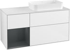 weiß / Mitteldichte Faserplatte (MDF) / F271H G 1200x603x501mm Glossy White