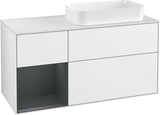 Villeroy & Boch Waschtischunterschrank Finion F271G 1200 mm Glossy White Lacquer mit Beleuchtung