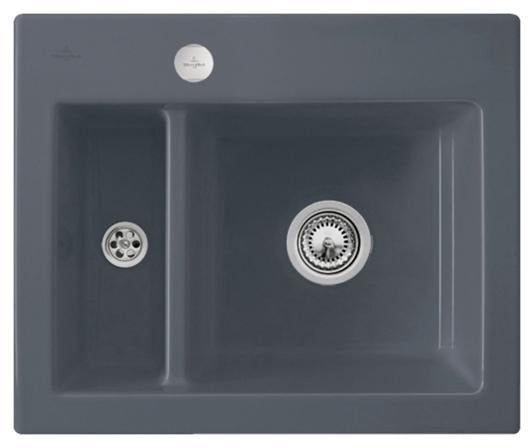 Villeroy & Boch Einbauspüle Subway 60 XM Keramik Ebony CeramicPlus 620x510mm