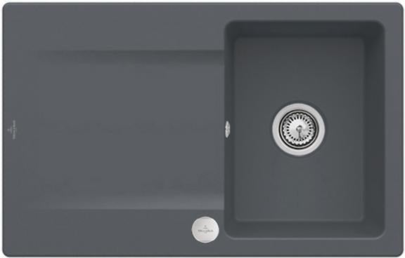 Villeroy & Boch Siluet 45 flat Einbauspüle 780x490mm Weiß Alpin CeramicPlus