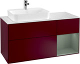Villeroy & Boch Waschtischunterschrank Finion F401G 1200 mm Glossy White Lacquer mit Beleuchtung