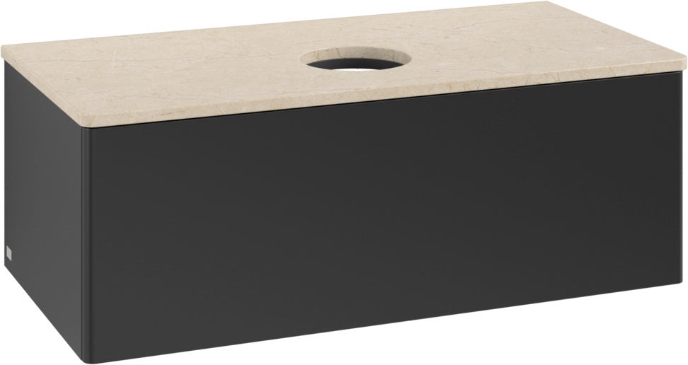 Villeroy & Boch Antao Waschtischunterschrank K31013 1000 mm Anthrazit Matt – 1 Auszug, Push-to-Open