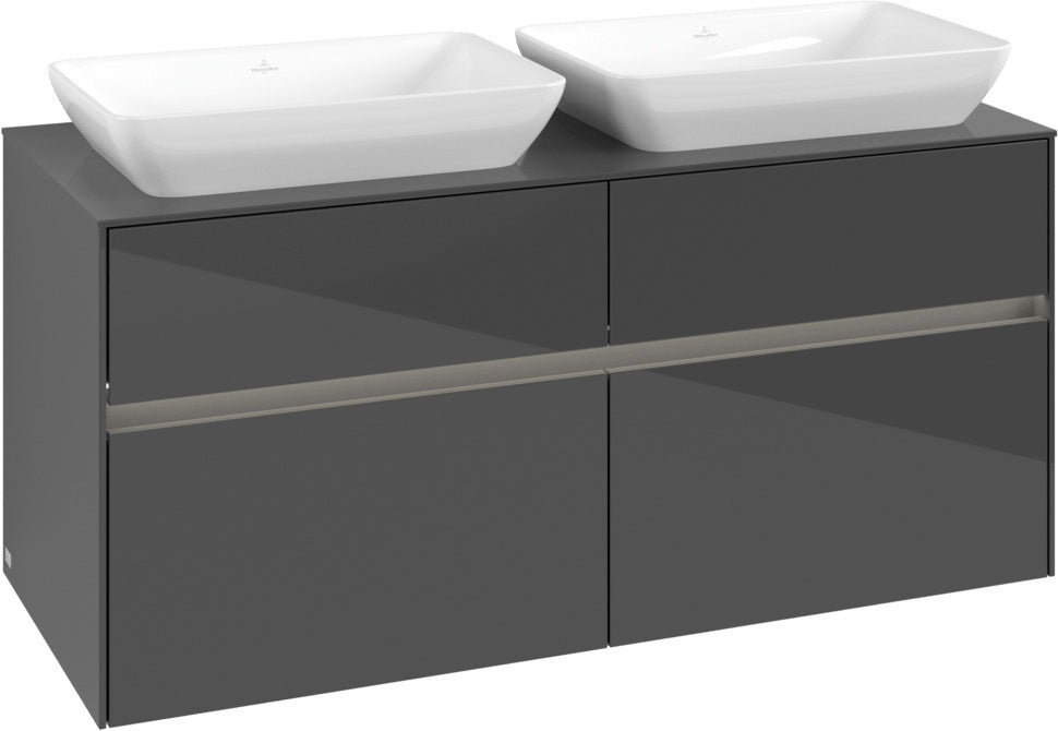 Villeroy & Boch Waschtischunterschrank Collaro C115 B0 1200 mm Glossy White mit Beleuchtung und SoftClosing