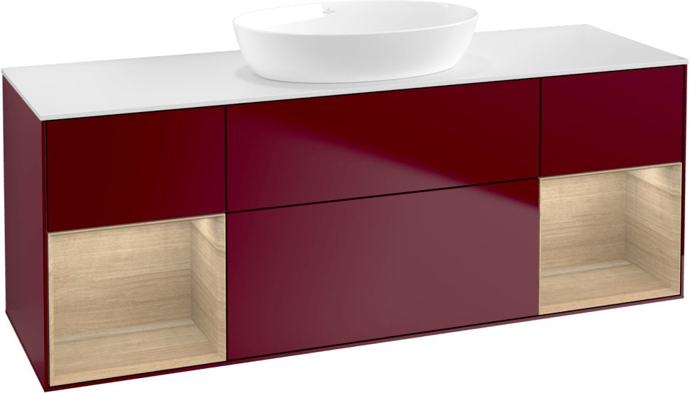 Villeroy & Boch Finion Waschtischunterschrank GD01GF 1600 mm Glossy White Lacquer mit Beleuchtung