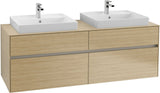 Villeroy & Boch Waschtischunterschrank Collaro C024 B0 1600 mm Nordic Oak mit Beleuchtung