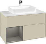 Villeroy & Boch Finion Waschtischunterschrank 1000 mm White Matt Lacquer mit LED-Beleuchtung