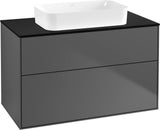 Villeroy & Boch Finion Waschtischunterschrank 1000 mm Glossy White Lack mit SoftClosing