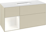 Villeroy & Boch Finion Waschbeckenunterschrank 1200 mm Walnut Veneer mit Beleuchtung