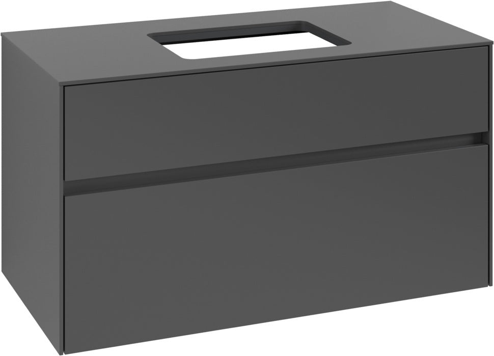 Villeroy & Boch Waschtischunterschrank Collaro C109 B0 1000 mm White Oak mit LED-Beleuchtung und SoftClosing