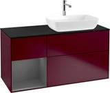 Villeroy & Boch Finion Waschtischunterschrank 1200 mm Glossy White Lacquer mit Beleuchtung