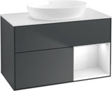 Villeroy & Boch Finion Waschtischunterschrank FA21GFGF 1000 mm Glossy White Lacquer