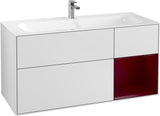 Villeroy & Boch Finion Waschbeckenunterschrank Glossy White Lacquer 1196 mm mit LED-Beleuchtung