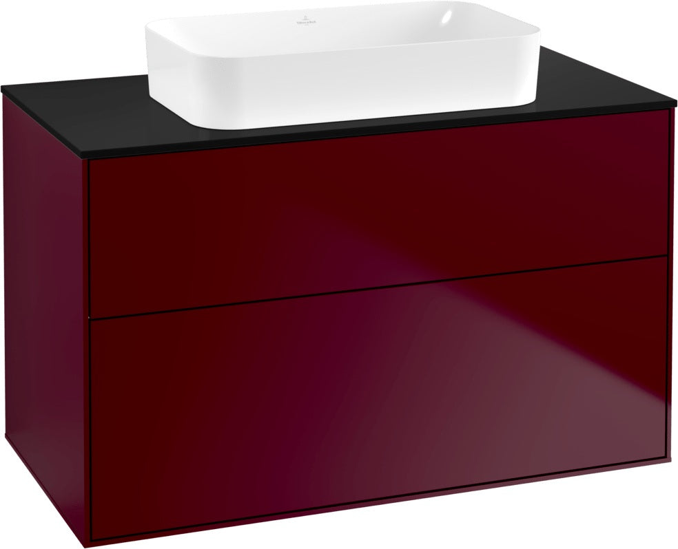 Villeroy & Boch Finion Waschtischunterschrank 1000 mm Glossy White Lack mit SoftClosing