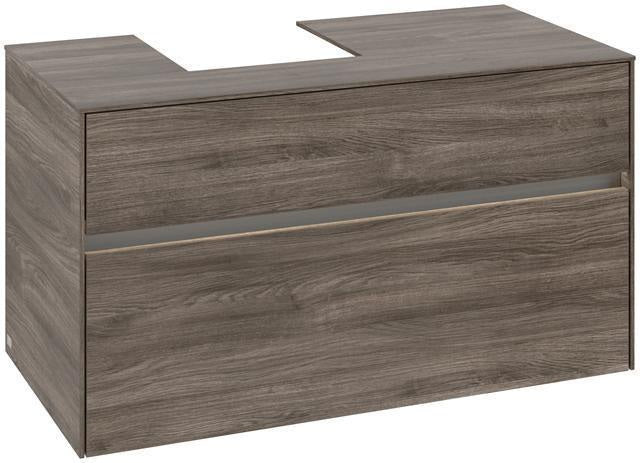 Villeroy & Boch Waschbeckenunterschrank Collaro 1000 mm Stone Oak mit LED-Beleuchtung