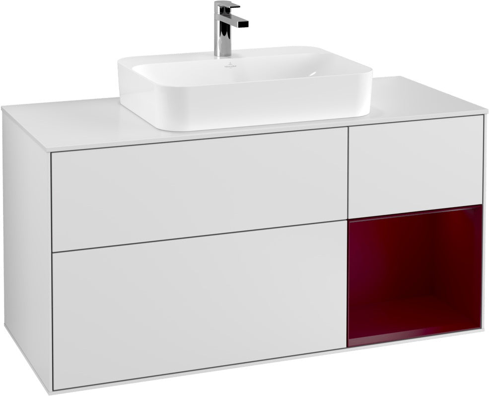 Villeroy & Boch Waschtischunterschrank Finion F421G 1200 mm Glossy White Lacquer
