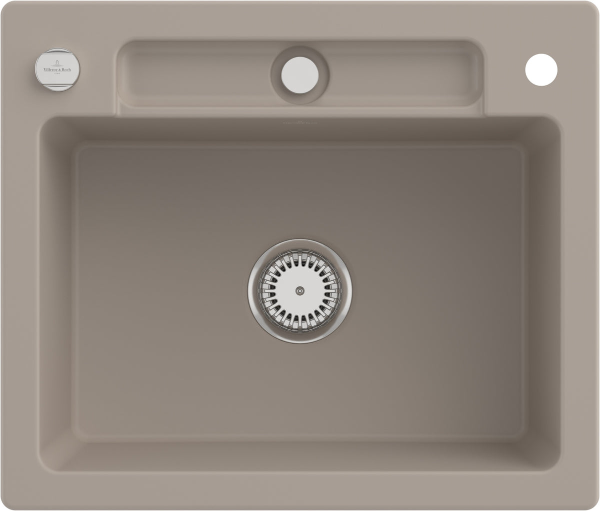 Villeroy & Boch Einbauspüle Siluet 60 S 334601 – 600 x 510 mm, Weiß Alpin CeramicPlus, TitanCeram