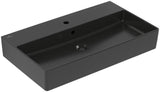 Villeroy & Boch Memento 2.0 Waschbecken 800x470 mm mit Überlauf Ebony CeramicPlus